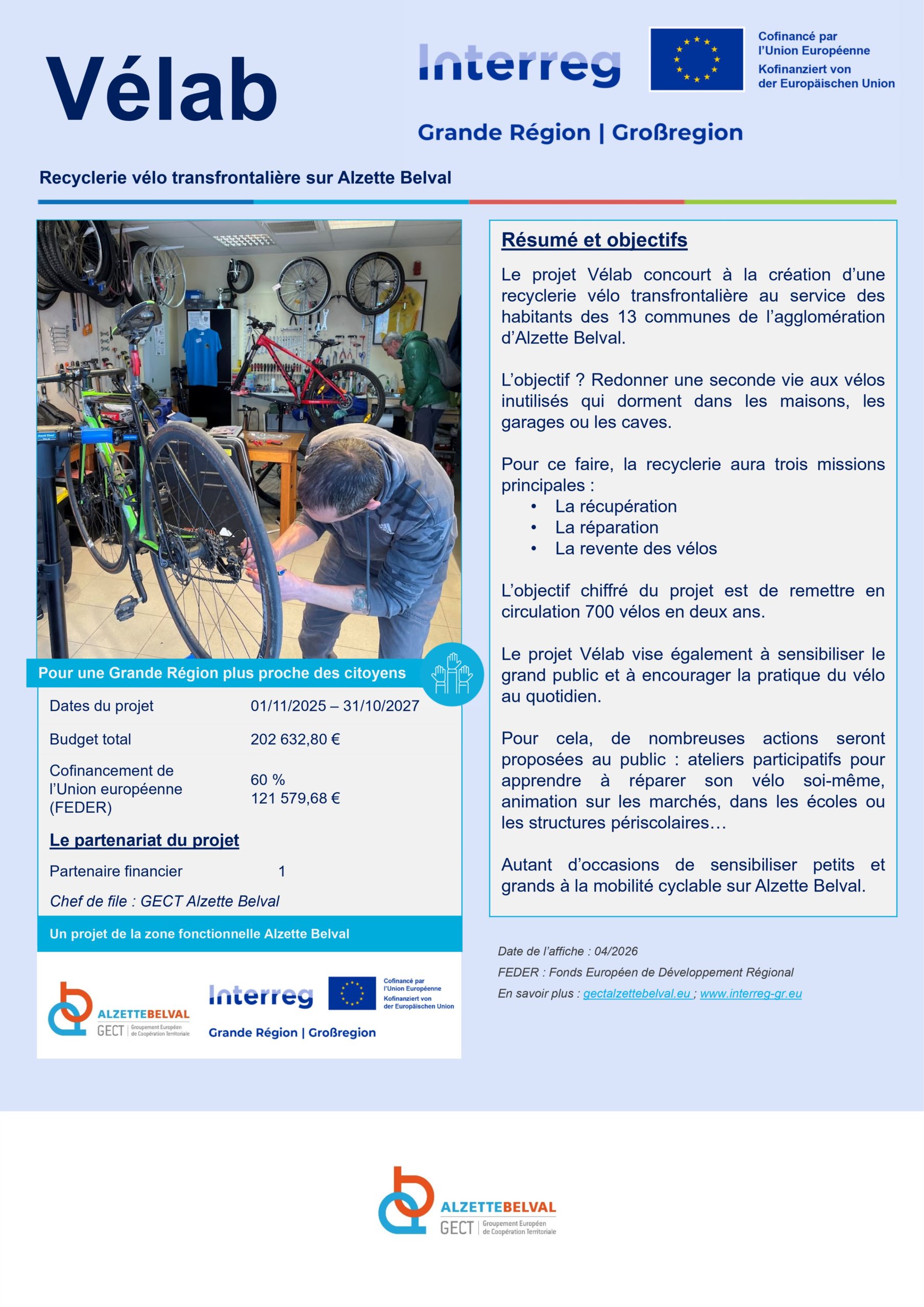 Affiche de projet A3 (français)